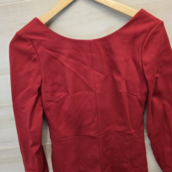 {10} Robert Rodriguez Red Structured Dress - Picture 5 of 13